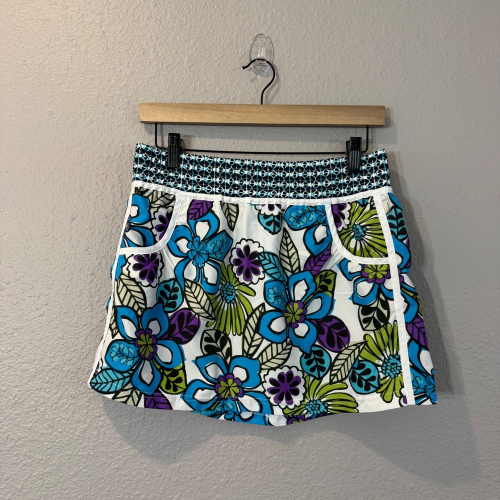 Athleta Women's Size XS Multicolor Floral Print Pockets Skirt 221939